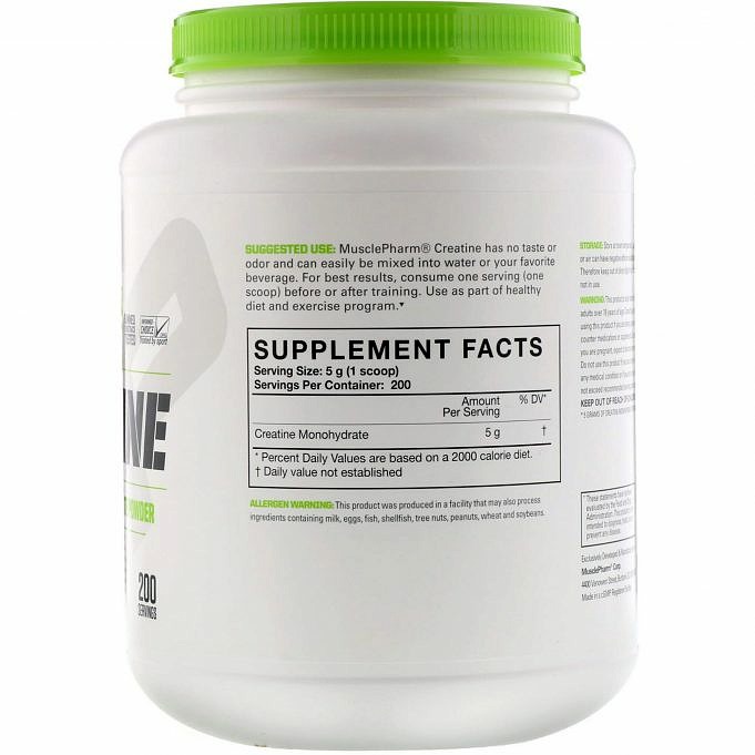Musclepharm Creatine Powder Supplement Bewertung
